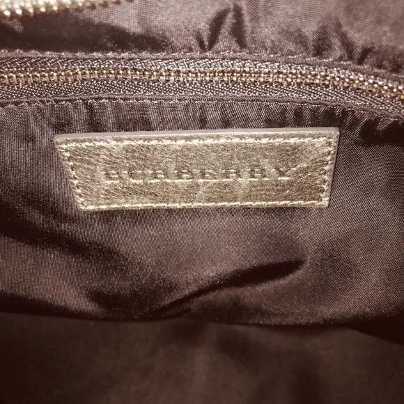 Authentic Burberry Tote Metallic Gray - Picture 9 of 10